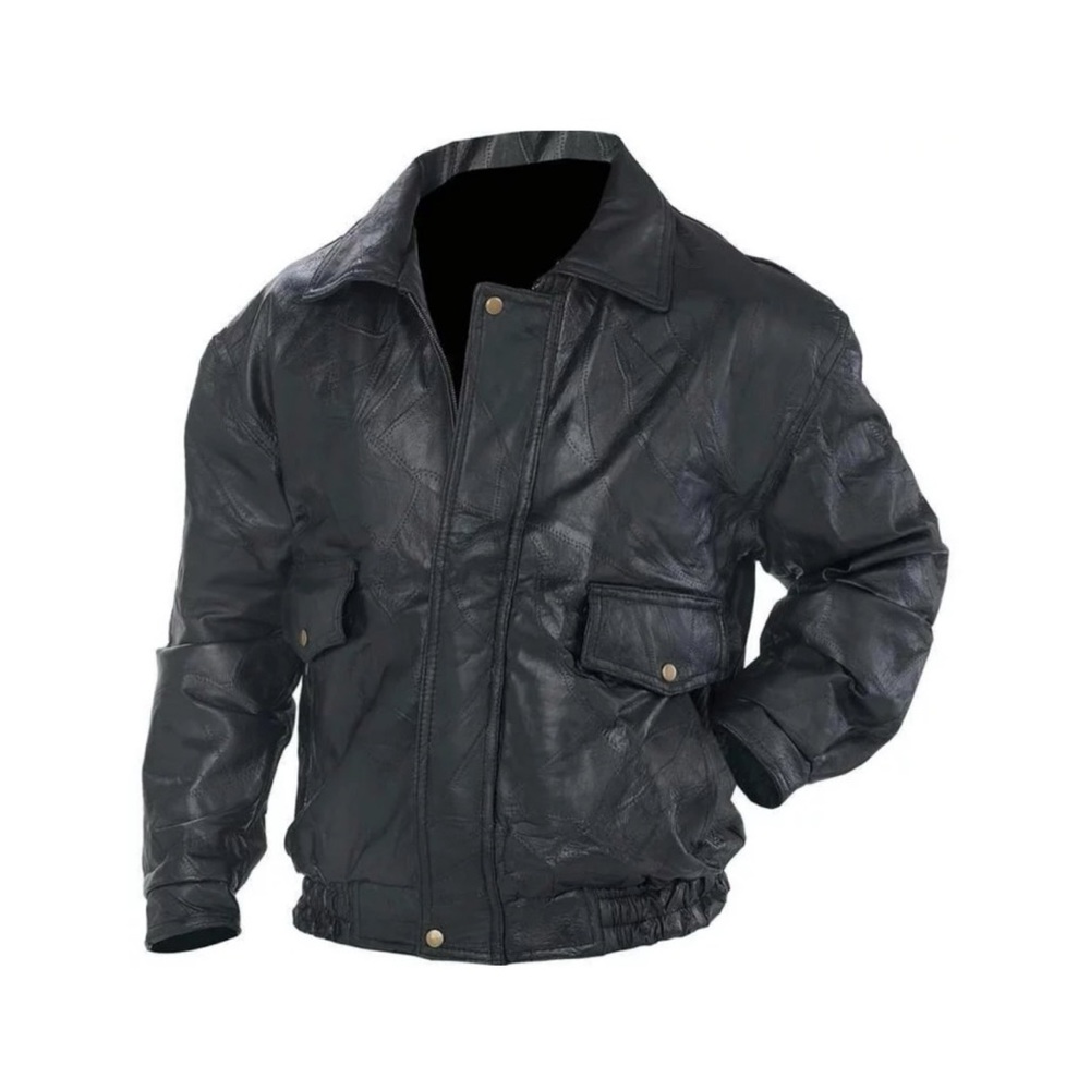 NWT Napoline Leather Outfitters Genuine Leather Jacket, Black Size M $199.95